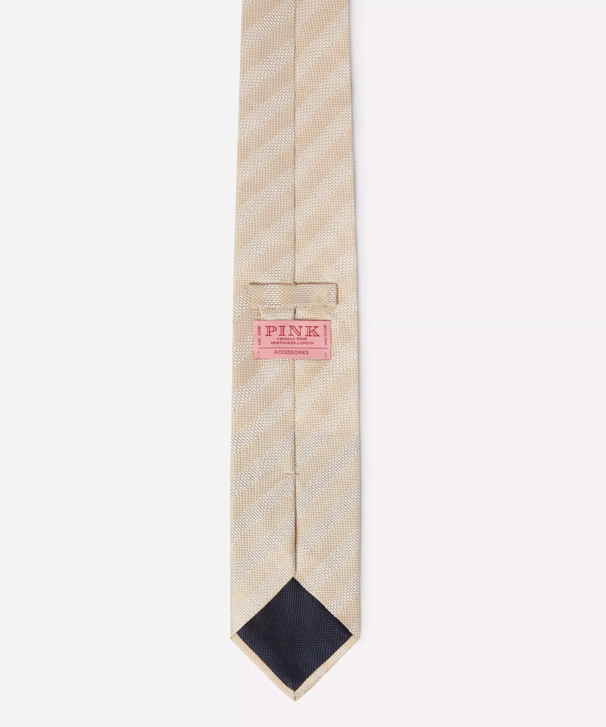 Gold Yellow Tonal Striped Silk Tie