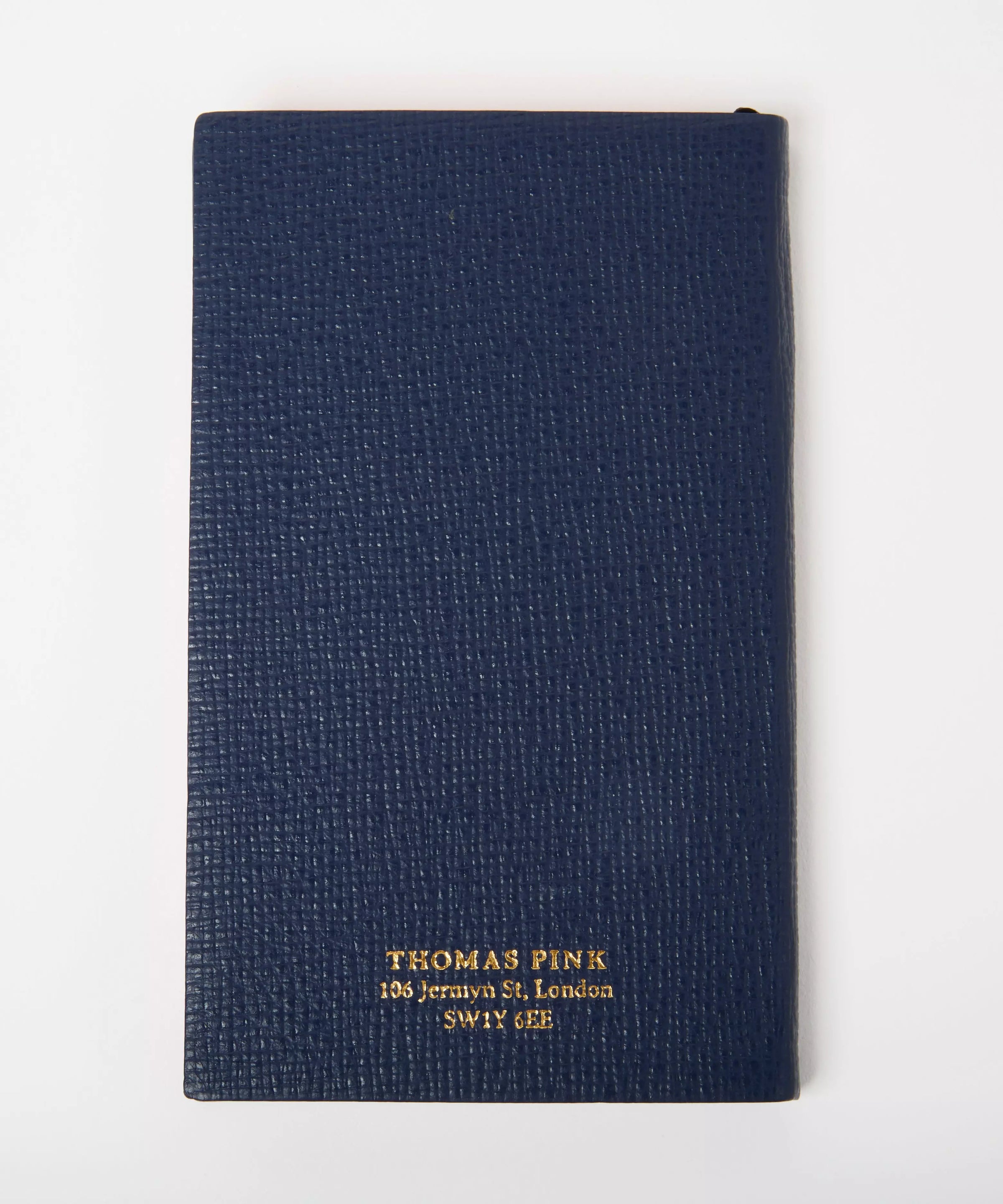 Navy Blue Pocket Size Leather Bound Notebook