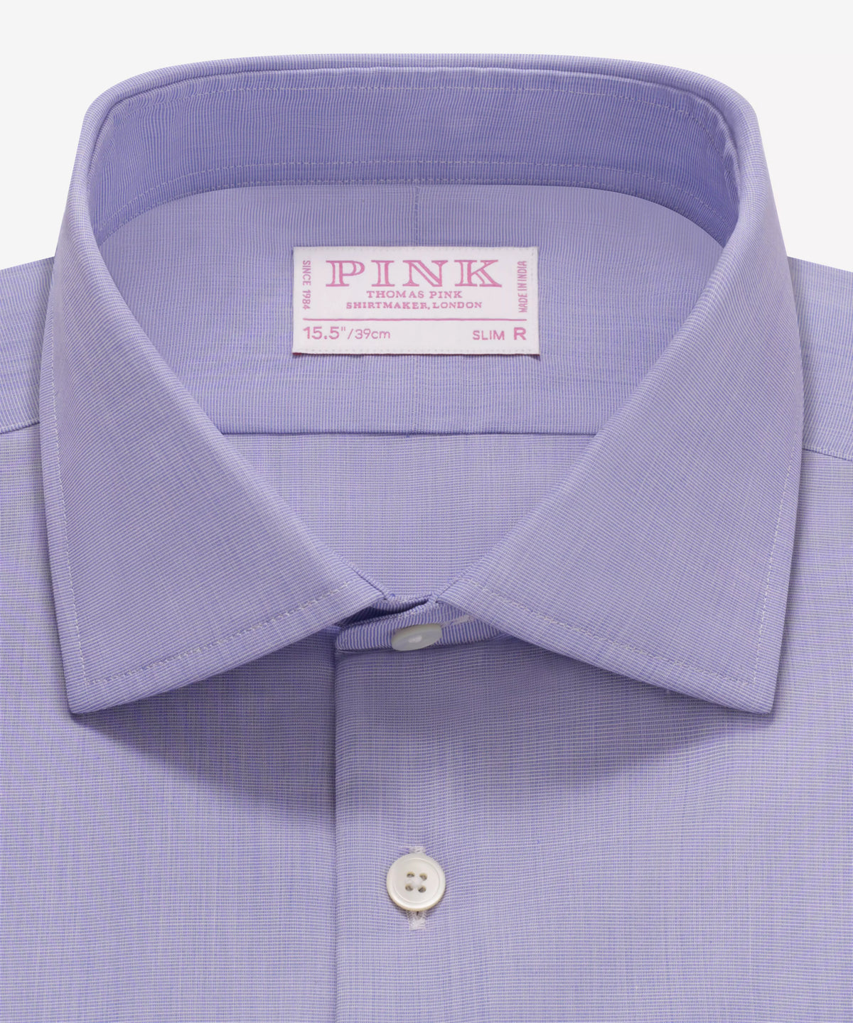 Blue Slim Fit End on End Formal Shirt