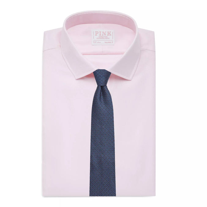 Pale Pink Tailored Fit Royal Twill Formal Shirt